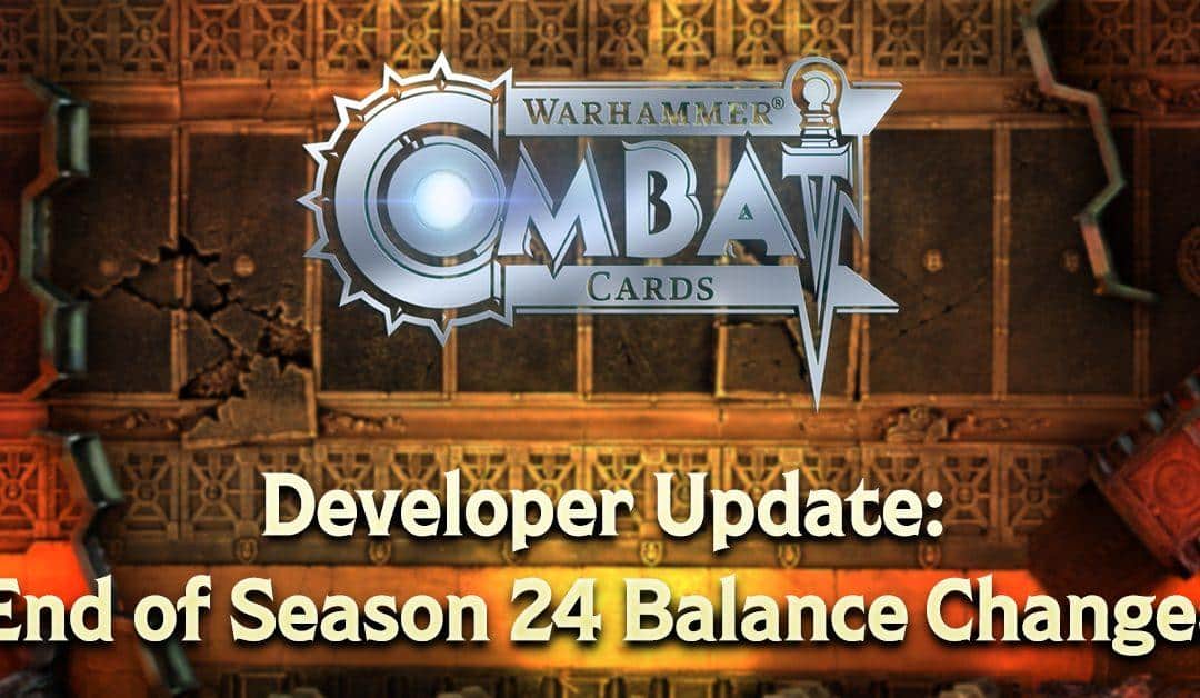 Developer Update: End of Season 24 Balance Changes