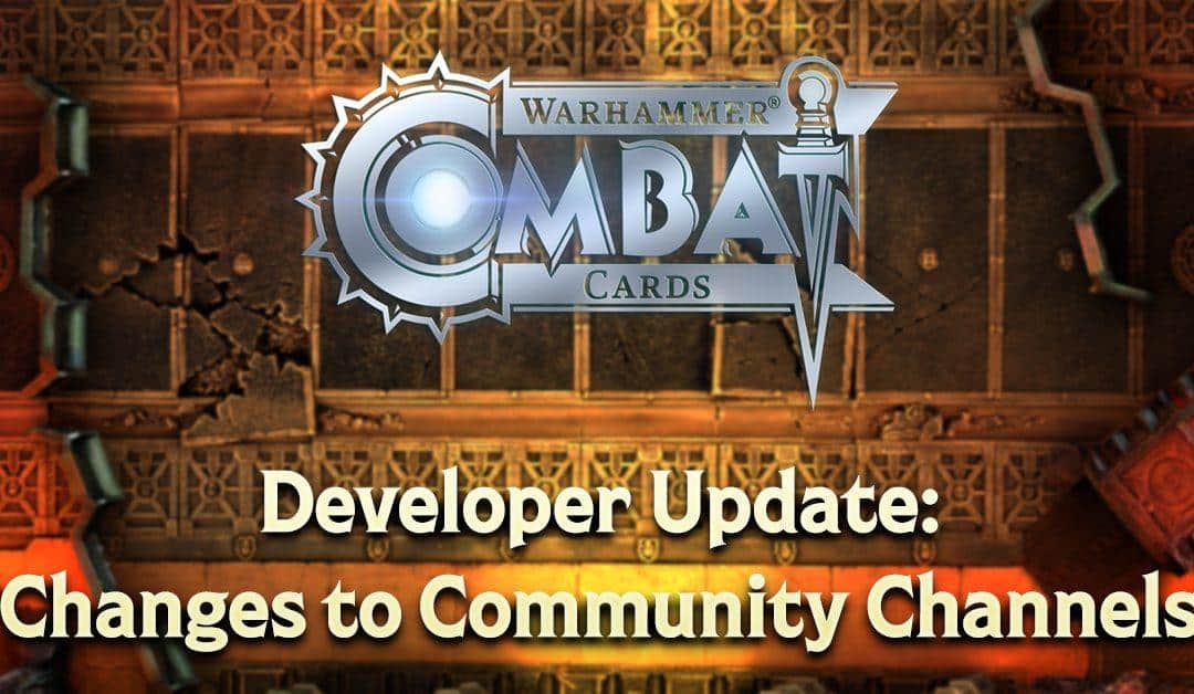 Developer Update: Changes to Community Channels