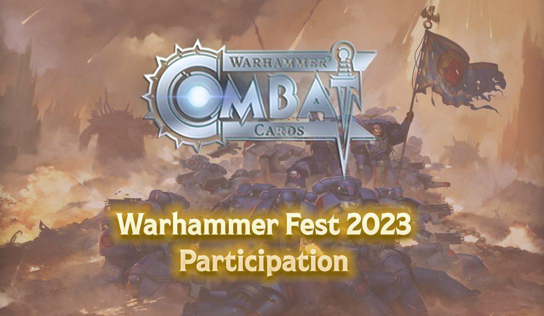We’re going to be at Warhammer Fest!