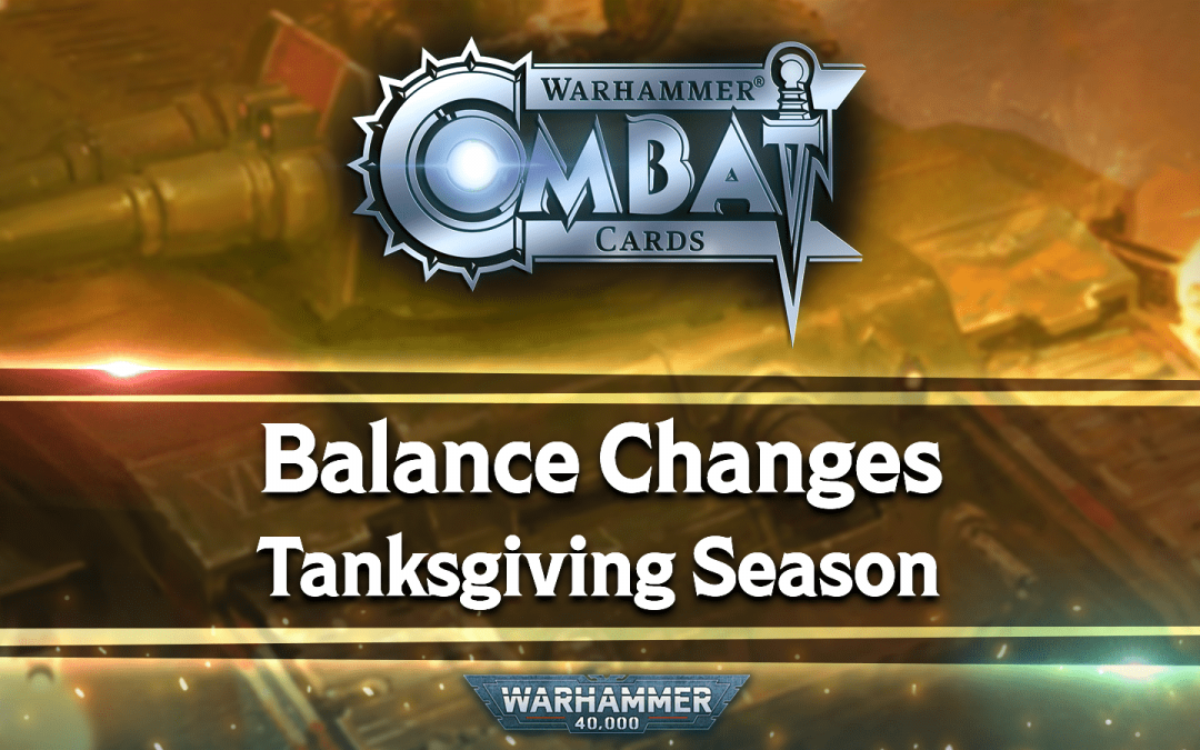 Developer Update: Balance Changes and Tanksgiving Season